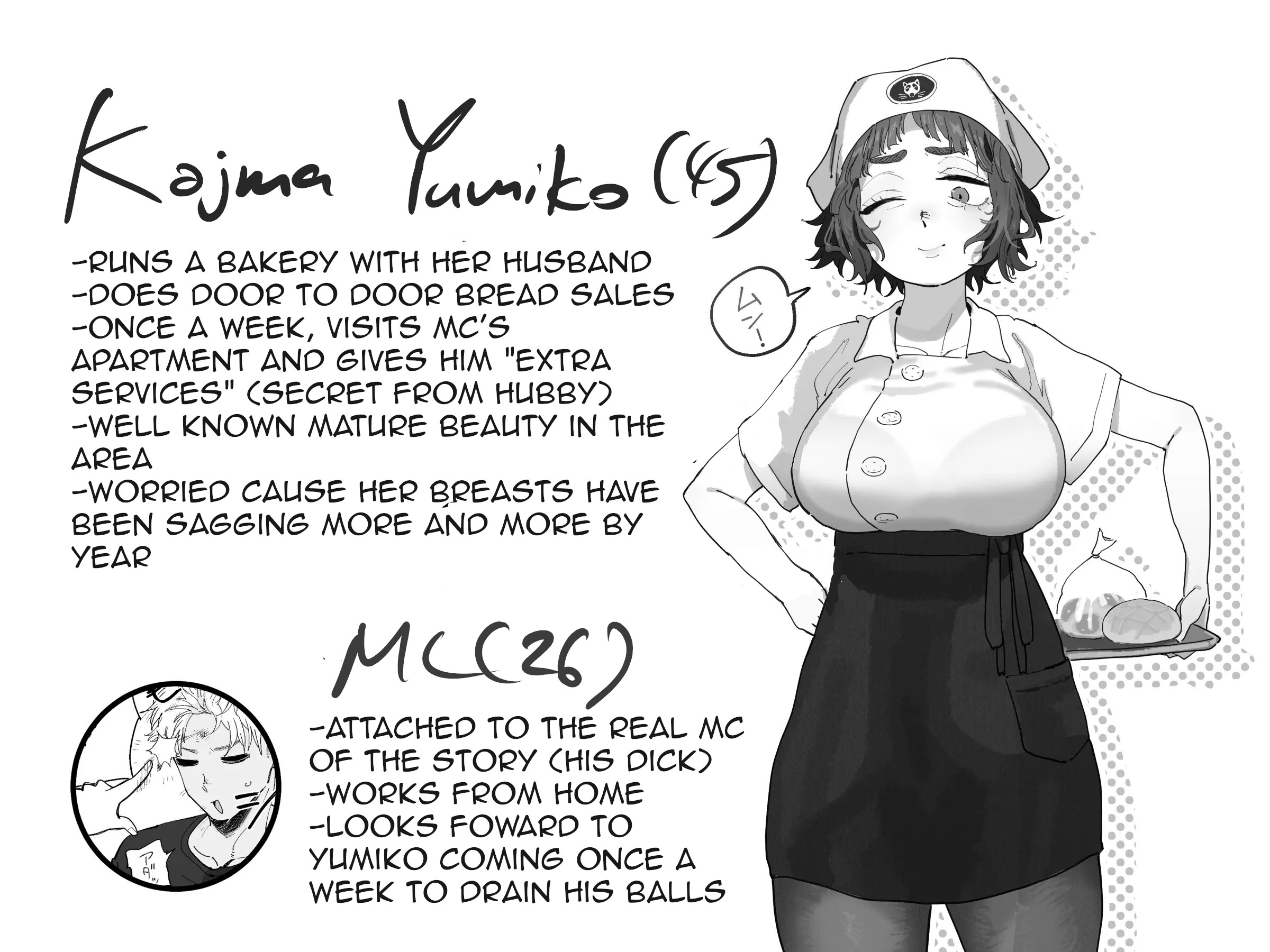 Hentai Manga Comic-The Horny Housewife from the Door to Door Bread Delivery Service-Read-2